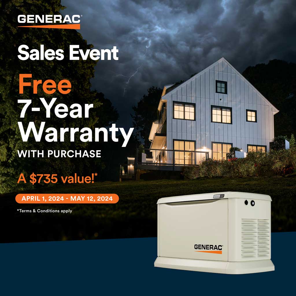 Generac National Promo 7 Year Warranty